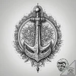 Tattoo sketch crochet a crochet hook, ink ill… – tattoo sketch (№1759439246_0, 02.10.2025 21:07) — tattoovalue.net