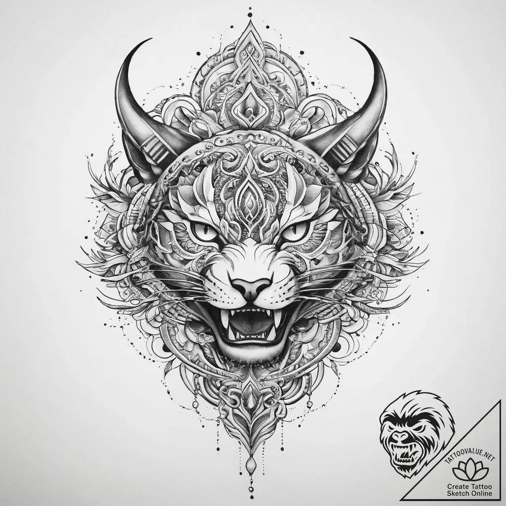 Tattoo sketch hidden - tattoo sketch (№1759439833_0, 02.10.2025 21:17) — tattoovalue.net