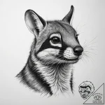 Tattoo sketch numbat, tattoo drawing outline,… – tattoo sketch (№1759441203_0, 02.10.2025 21:40) — tattoovalue.net