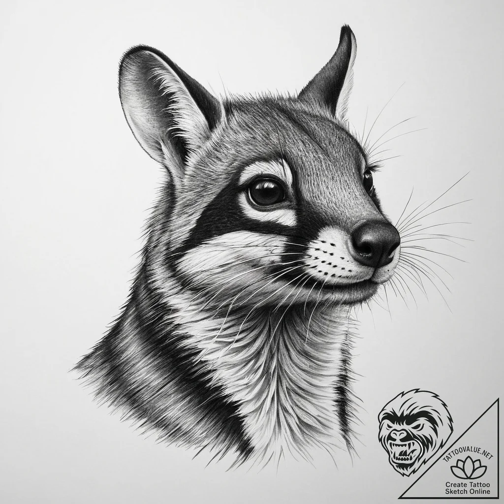 Tattoo sketch numbat, tattoo drawing outline,... - tattoo sketch (№1759441203_0, 02.10.2025 21:40) — tattoovalue.net