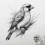 Tattoo sketch finch, tattoo sketch design, bo… – tattoo sketch (№1759441398_0, 02.10.2025 21:43) — tattoovalue.net