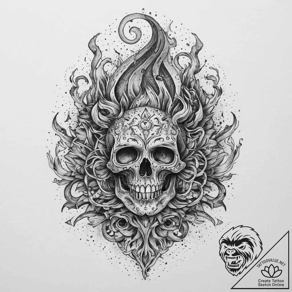 Tattoo sketch smoke, tattoo drawing outline,... - tattoo sketch (№1759442377_0, 02.10.2025 21:59) — tattoovalue.net