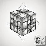 Tattoo sketch 80s rubik’s cube, tattoo sketch… – tattoo sketch (№1759443551_0, 02.10.2025 22:19) — tattoovalue.net