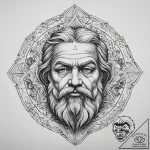 Tattoo sketch socrates portrait, ink illustra… – tattoo sketch (№1759444138_0, 02.10.2025 22:28) — tattoovalue.net