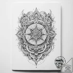 Tattoo sketch узор в виде книги – tattoo sketch (№1759444921_0, 02.10.2025 22:42) — tattoovalue.net