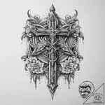 Tattoo sketch sacred instrument, tattoo sketc… – tattoo sketch (№1759446886_0, 02.10.2025 23:14) — tattoovalue.net