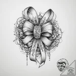 Tattoo sketch ribbon tattoo – tattoo sketch (№1759448850_0, 02.10.2025 23:47) — tattoovalue.net