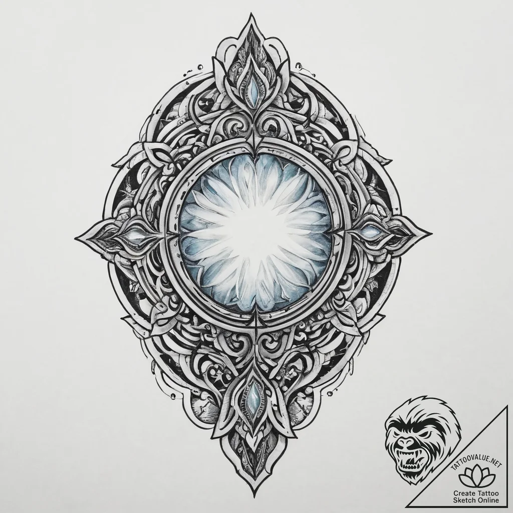 Tattoo sketch opal, tattoo sketch design, on... - tattoo sketch (№1759449046_0, 02.10.2025 23:50) — tattoovalue.net
