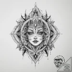 Tattoo sketch cosmic entity, tattoo drawing o… – tattoo sketch (№1759449378_0, 02.10.2025 23:56) — tattoovalue.net