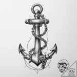 Tattoo sketch anchor – tattoo sketch (№1759449771_0, 03.10.2025 00:02) — tattoovalue.net