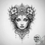 Tattoo sketch secret – tattoo sketch (№1759453147_0, 03.10.2025 00:59) — tattoovalue.net