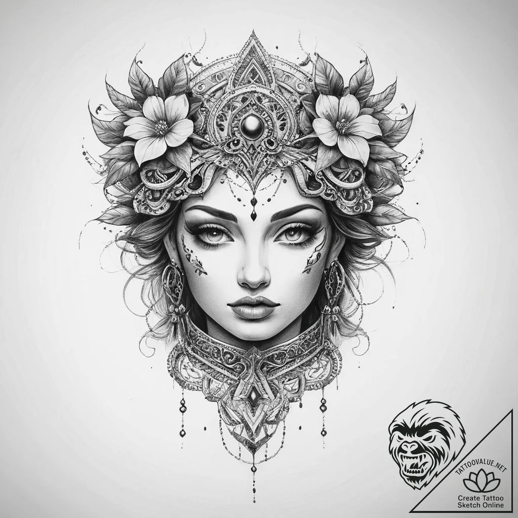 Tattoo sketch secret - tattoo sketch (№1759453147_0, 03.10.2025 00:59) — tattoovalue.net