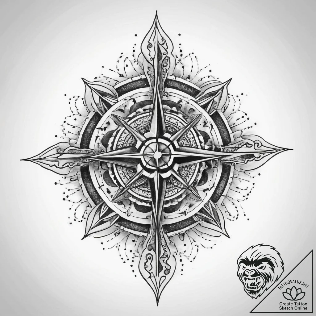 Tattoo sketch cosmic air, artistic tattoo ske... - tattoo sketch (№1759453945_0, 03.10.2025 01:12) — tattoovalue.net