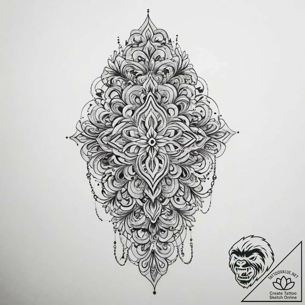 Tattoo sketch chain around wrist, tattoo draw... - tattoo sketch (№1759454150_0, 03.10.2025 01:15) — tattoovalue.net