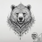 Tattoo sketch медведь в горах, artistic tatto… – tattoo sketch (№1759454553_0, 03.10.2025 01:22) — tattoovalue.net
