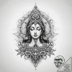 Tattoo sketch spiritual fount – tattoo sketch (№1759454954_0, 03.10.2025 01:29) — tattoovalue.net