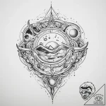 Tattoo sketch cosmic land, artistic tattoo sk… – tattoo sketch (№1759456344_0, 03.10.2025 01:52) — tattoovalue.net
