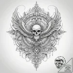 Tattoo sketch holy ghost, ink illustration fo… – tattoo sketch (№1759456549_0, 03.10.2025 01:55) — tattoovalue.net