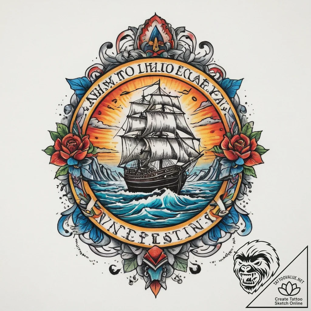 Tattoo sketch oasis, concept art for tattoo,... - tattoo sketch (№1759457153_0, 03.10.2025 02:05) — tattoovalue.net