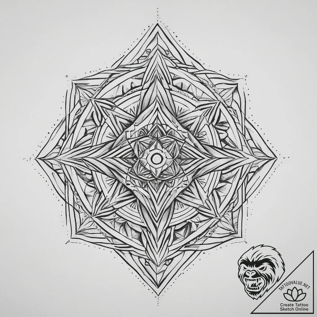 Tattoo sketch diamond, concept art for tattoo... - tattoo sketch (№1759457356_0, 03.10.2025 02:09) — tattoovalue.net