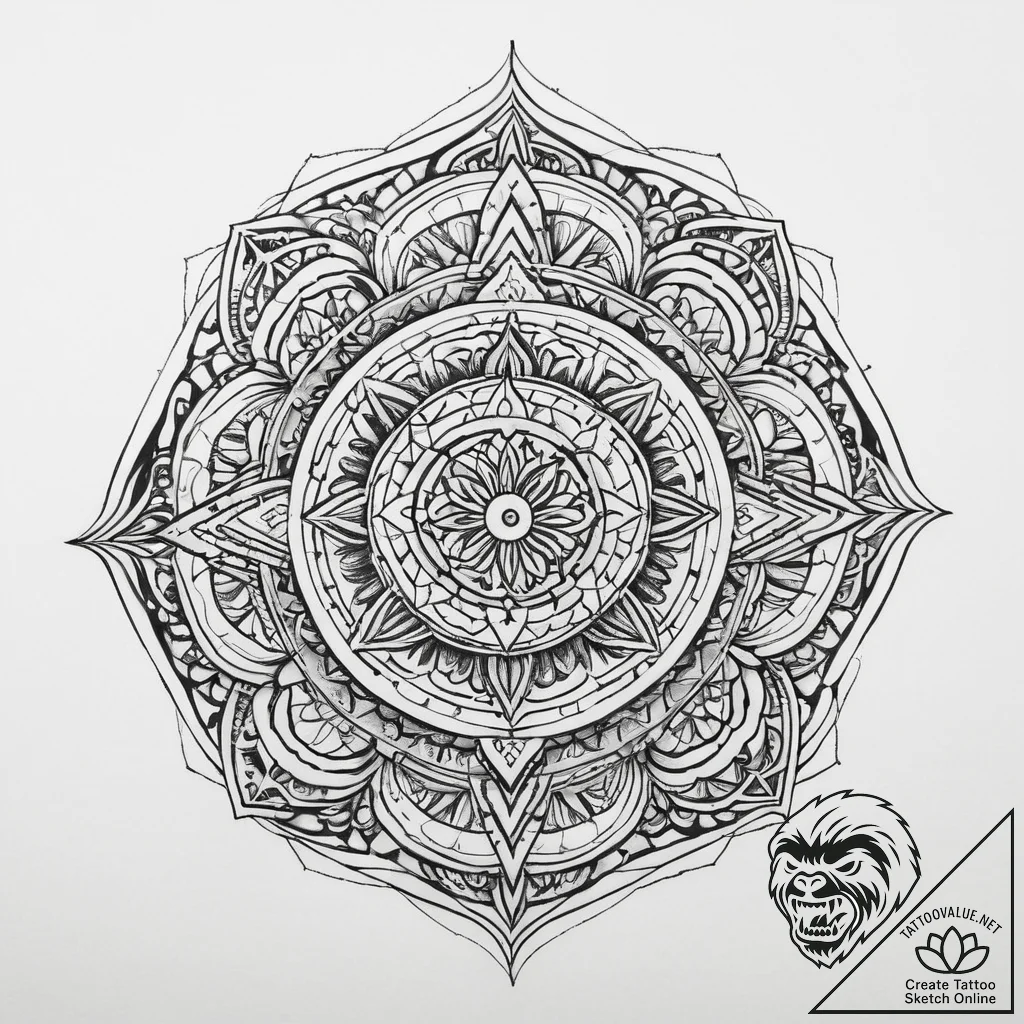 Tattoo sketch mystical self, tattoo drawing o... - tattoo sketch (№1759459157_0, 03.10.2025 02:39) — tattoovalue.net