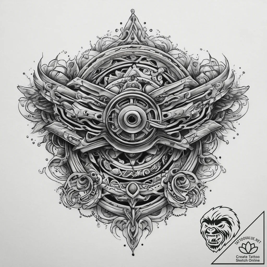 Tattoo sketch motorcycle chain, tattoo flash... - tattoo sketch (№1759459356_0, 03.10.2025 02:42) — tattoovalue.net