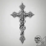 Tattoo sketch scissors, concept art for tatto… – tattoo sketch (№1759459555_0, 03.10.2025 02:45) — tattoovalue.net