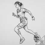 Tattoo sketch running running person silhouet… – tattoo sketch (№1759459753_0, 03.10.2025 02:49) — tattoovalue.net