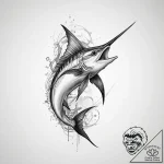 Tattoo sketch marlin – tattoo sketch (№1759460149_0, 03.10.2025 02:55) — tattoovalue.net