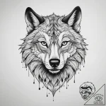 Tattoo sketch neo-traditional волк, tattoo fl… – tattoo sketch (№1759460767_0, 03.10.2025 03:06) — tattoovalue.net