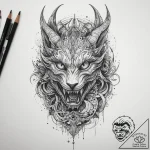 Tattoo sketch a fantasy creature, artistic ta… – tattoo sketch (№1759461575_0, 03.10.2025 03:19) — tattoovalue.net