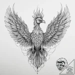 Tattoo sketch узор в виде феникса, tattoo fla… – tattoo sketch (№1759461773_0, 03.10.2025 03:22) — tattoovalue.net
