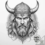 Tattoo sketch узор в виде викинга – tattoo sketch (№1759462565_0, 03.10.2025 03:36) — tattoovalue.net