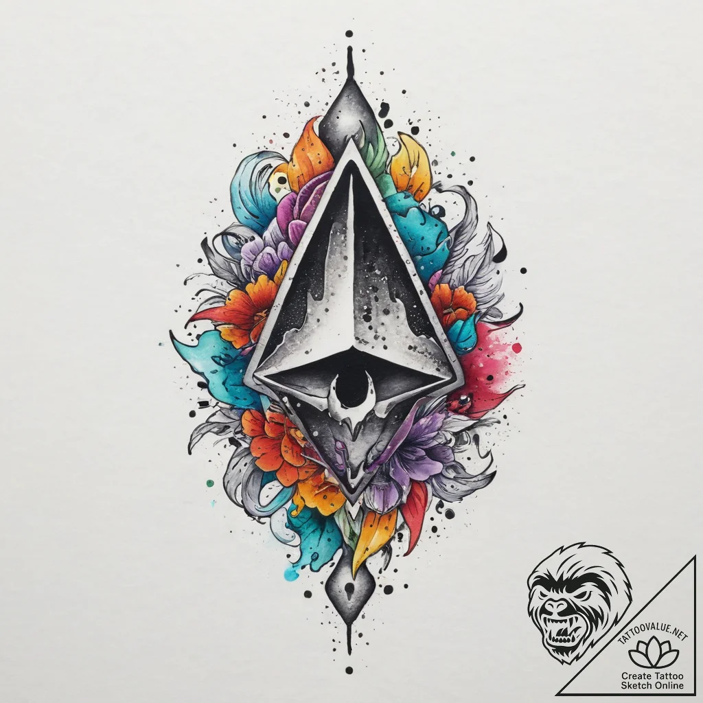 Tattoo sketch obsidian, tattoo flash sheet de... - tattoo sketch (№1759463372_0, 03.10.2025 03:49) — tattoovalue.net