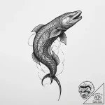 Tattoo sketch electric eel, concept art for t… – tattoo sketch (№1759464160_0, 03.10.2025 04:02) — tattoovalue.net