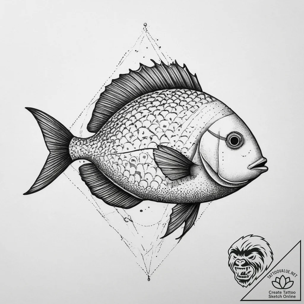 Tattoo sketch surgeonfish, artistic tattoo sk... - tattoo sketch (№1759465157_0, 03.10.2025 04:19) — tattoovalue.net