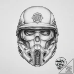 Tattoo sketch soldier helmet, tattoo drawing… – tattoo sketch (№1759465767_0, 03.10.2025 04:29) — tattoovalue.net