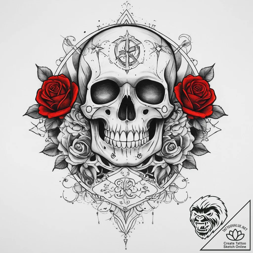 Tattoo sketch cosmic foundation, concept art... - tattoo sketch (№1759465966_0, 03.10.2025 04:32) — tattoovalue.net