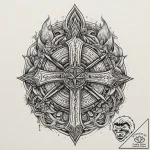 Tattoo sketch fire, tattoo line art, sepia to… – tattoo sketch (№1759466364_0, 03.10.2025 04:39) — tattoovalue.net