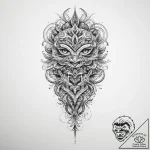 Tattoo sketch узор в виде молнии – tattoo sketch (№1759467356_0, 03.10.2025 04:55) — tattoovalue.net