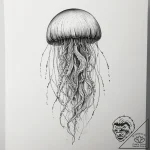Tattoo sketch jellyfish tattoo, artistic tatt… – tattoo sketch (№1759468547_0, 03.10.2025 05:15) — tattoovalue.net