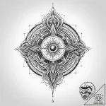 Tattoo sketch cosmic fount – tattoo sketch (№1759469428_0, 03.10.2025 05:30) — tattoovalue.net
