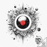 Tattoo sketch cosmic land, ink illustration f… – tattoo sketch (№1759469883_0, 03.10.2025 05:38) — tattoovalue.net