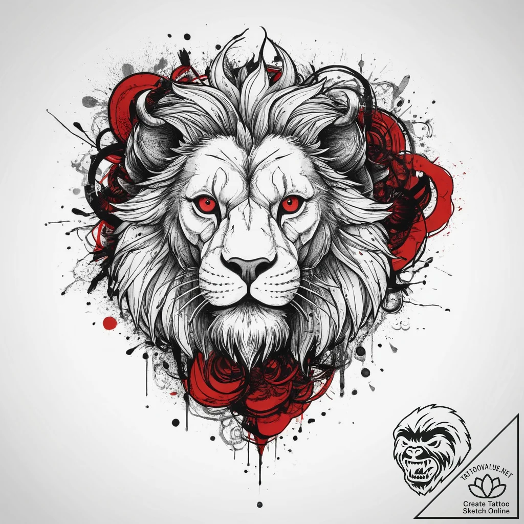 Tattoo sketch manticore, tattoo line art, tra... - tattoo sketch (№1759470100_0, 03.10.2025 05:41) — tattoovalue.net