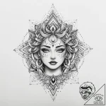 Tattoo sketch cosmic person, tattoo sketch de… – tattoo sketch (№1759471850_0, 03.10.2025 06:10) — tattoovalue.net