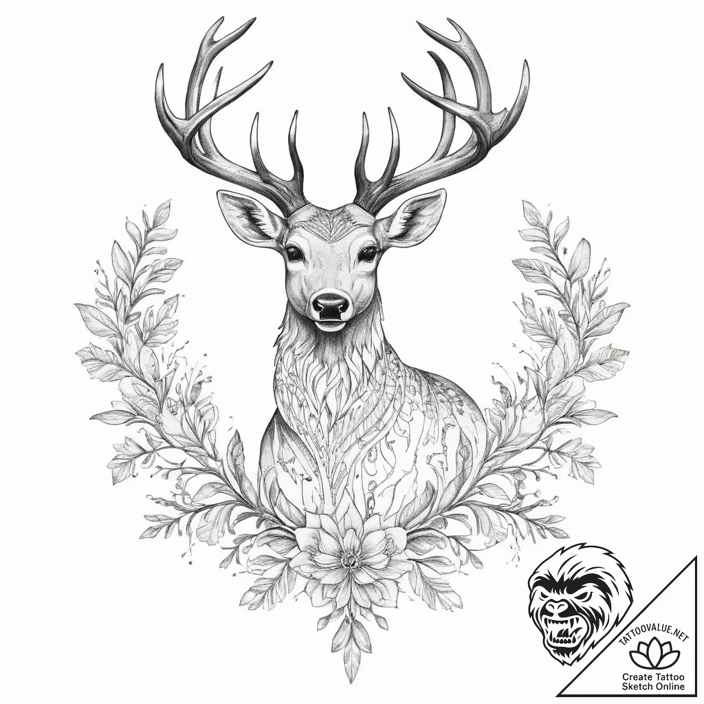 Tattoo sketch slavic embroidery pattern with... - tattoo sketch (№1759472289_0, 03.10.2025 06:18) — tattoovalue.net