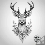 Tattoo sketch elegant doe tattoo, concept art… – tattoo sketch (№1759473602_0, 03.10.2025 06:40) — tattoovalue.net