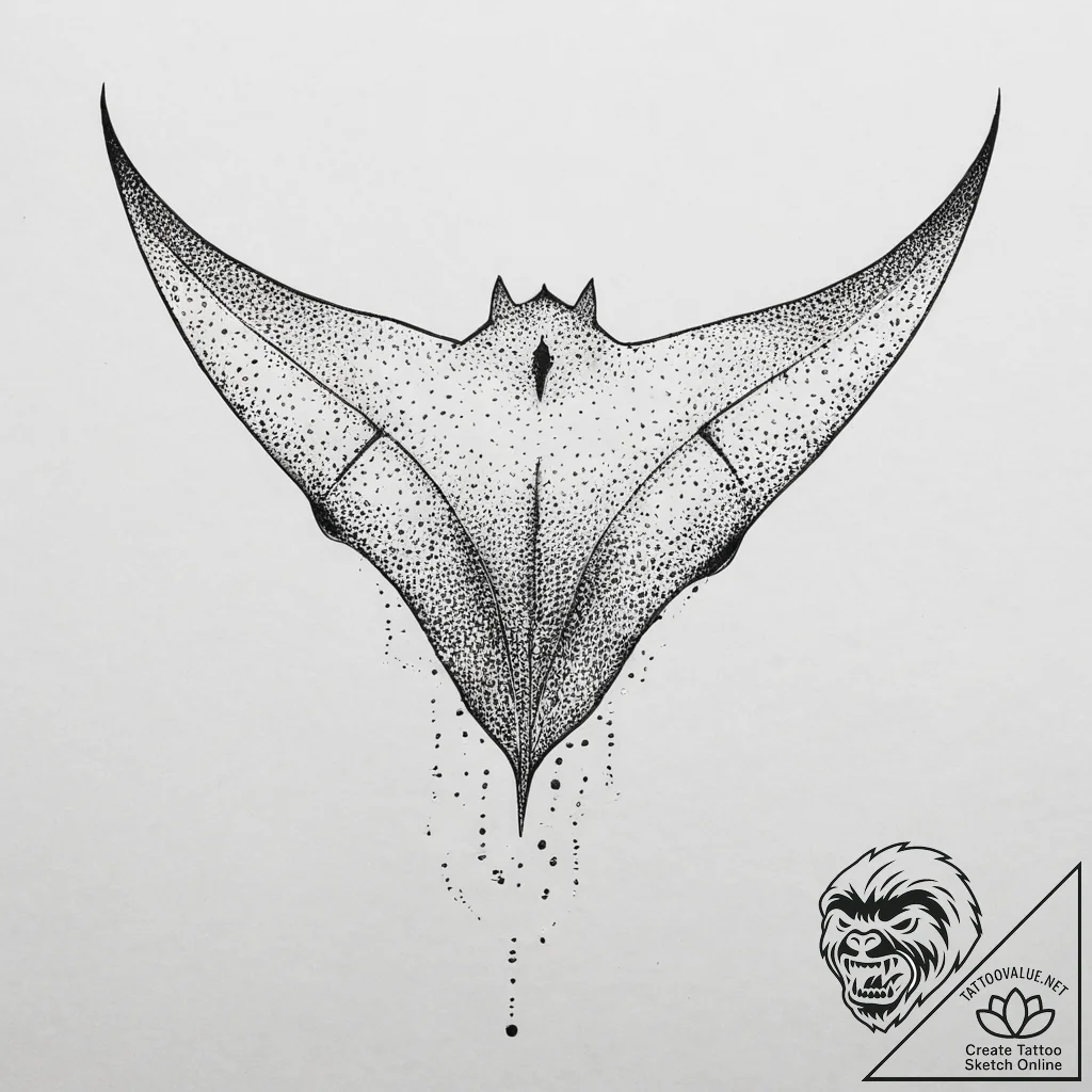 Tattoo sketch manta ray, tattoo line art, min... - tattoo sketch (№1759474916_0, 03.10.2025 07:01) — tattoovalue.net