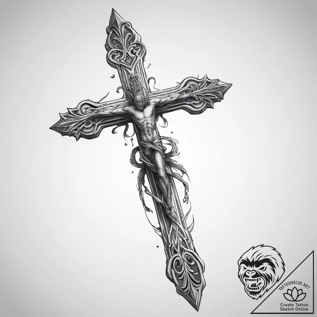 Tattoo sketch tour guide walking stick, artis... - tattoo sketch (№1759475350_0, 03.10.2025 07:09) — tattoovalue.net