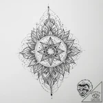 Tattoo sketch cosmic creation, tattoo line ar… – tattoo sketch (№1759476448_0, 03.10.2025 07:27) — tattoovalue.net